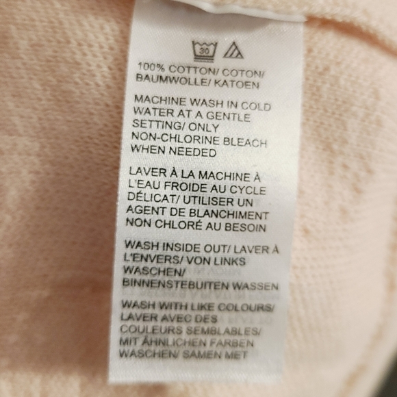 Lord & Taylor | Peach Polka Dot Crewneck Sweater - Picture 5 of 11